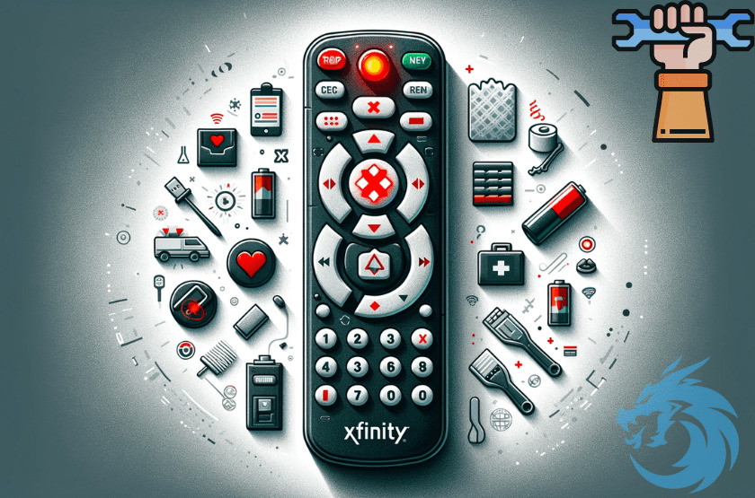 xfinity remote red light when pressing button